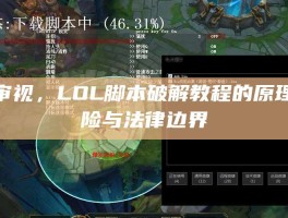 理性审视，LOL脚本破解教程的原理、风险与法律边界