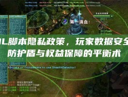 LOL脚本隐私政策，玩家数据安全的防护盾与权益保障的平衡术