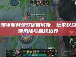 LOL脚本服务条款深度解析，玩家权益、法律风险与合规边界