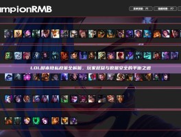 LOL脚本隐私政策全解析，玩家权益与数据安全的平衡之道