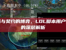 代码与契约的博弈，LOL脚本用户协议的深层解析