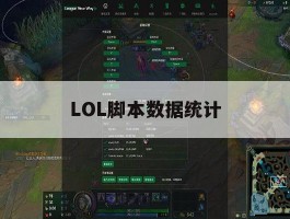 包含LOL脚本数据统计的词条