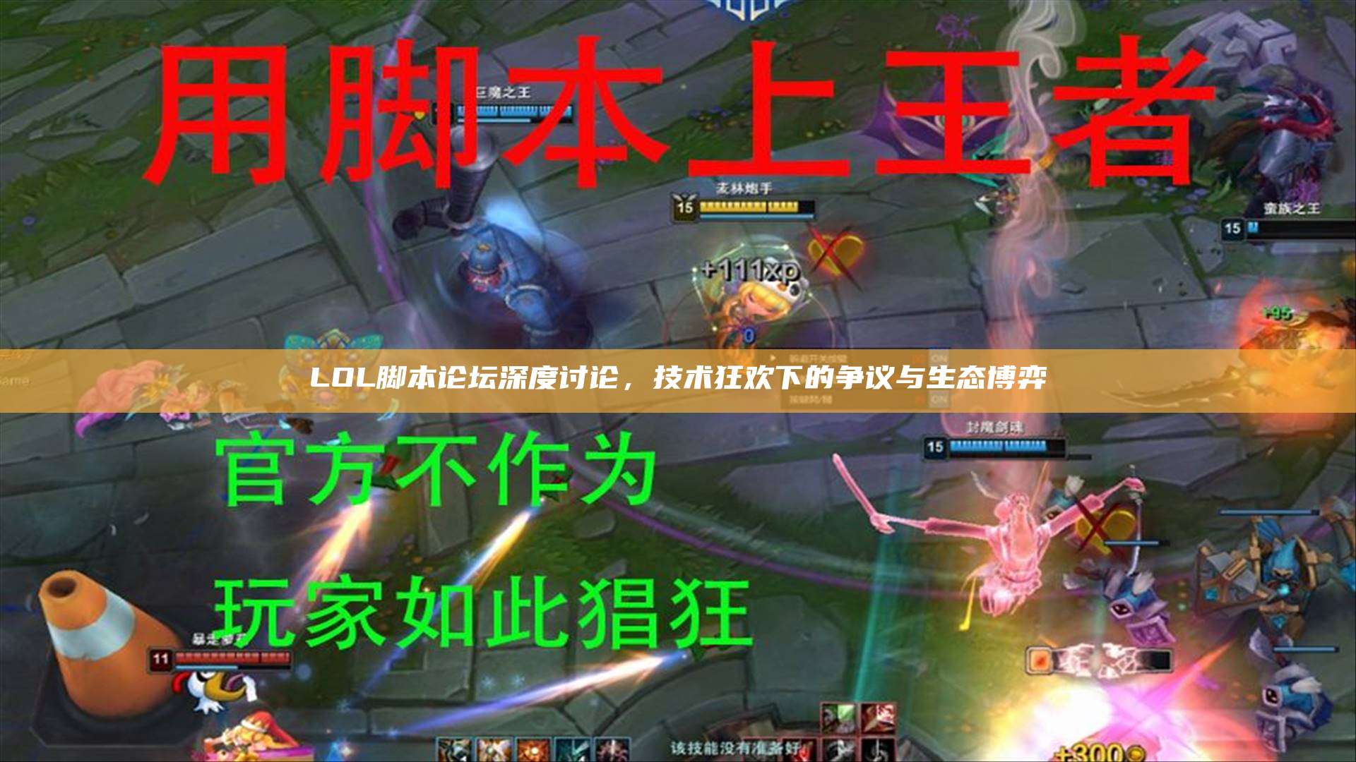 LOL脚本论坛深度讨论,技术狂欢下的争议与生态博弈