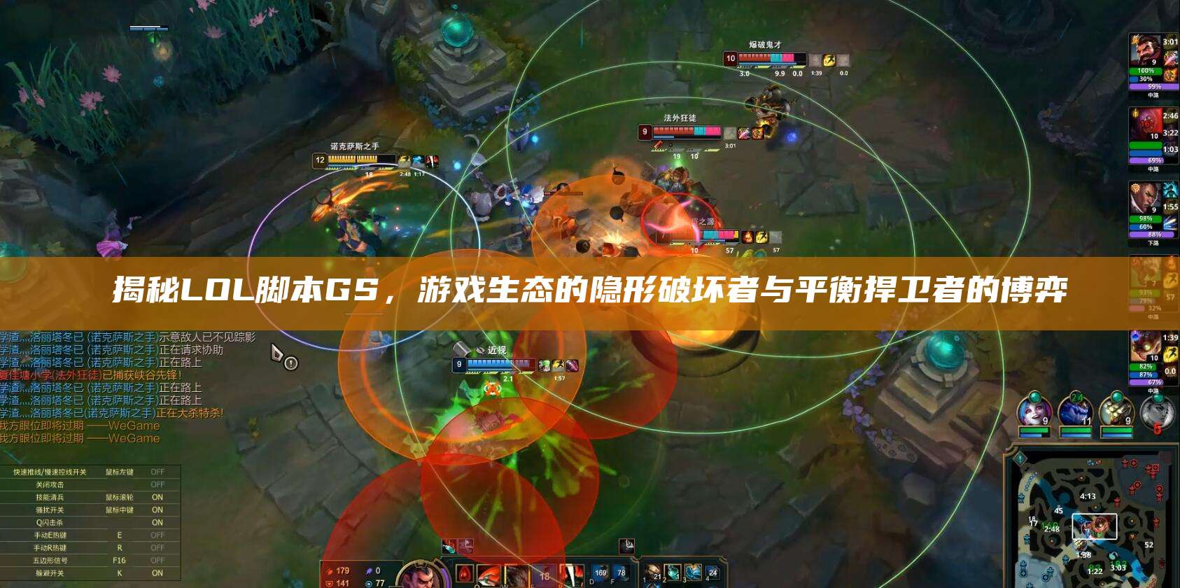 揭秘LOL脚本GS,游戏生态的隐形破坏者与平衡捍卫者的博弈