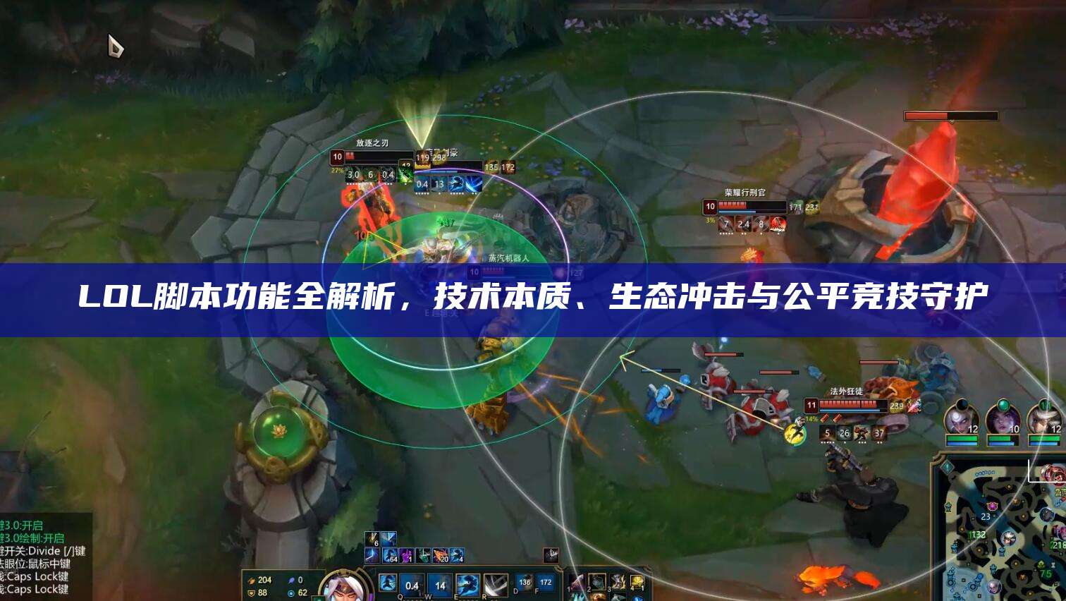 LOL脚本功能全解析,技术本质、生态冲击与公平竞技守护