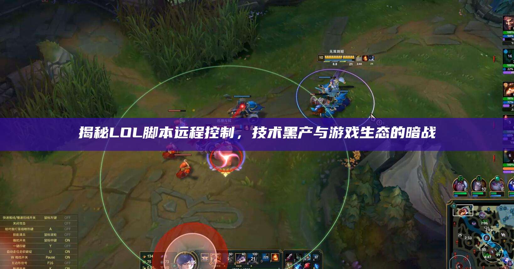 揭秘LOL脚本远程控制,技术黑产与游戏生态的暗战