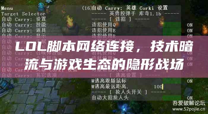 LOL脚本网络连接,技术暗流与游戏生态的隐形战场