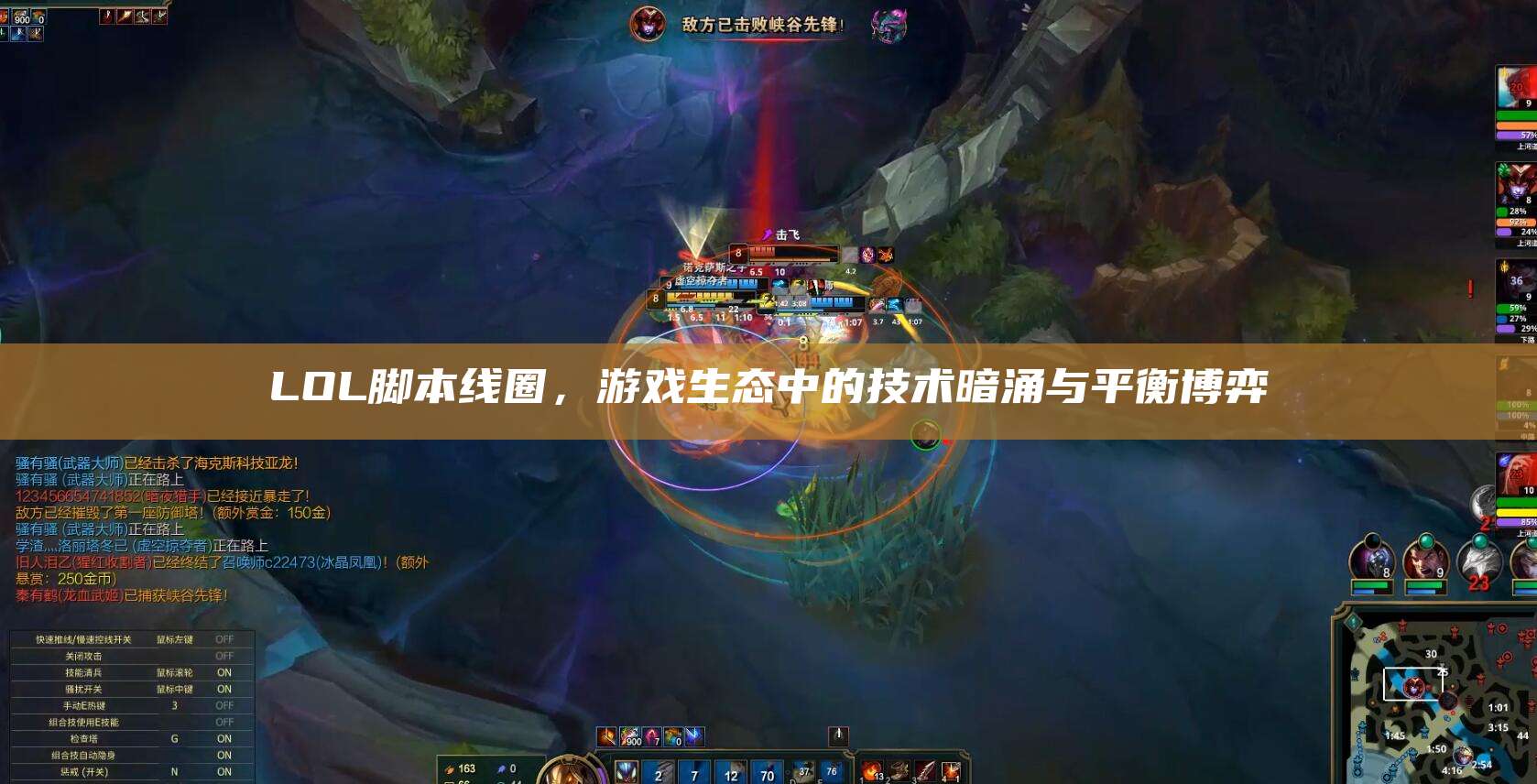 LOL脚本线圈,游戏生态中的技术暗涌与平衡博弈