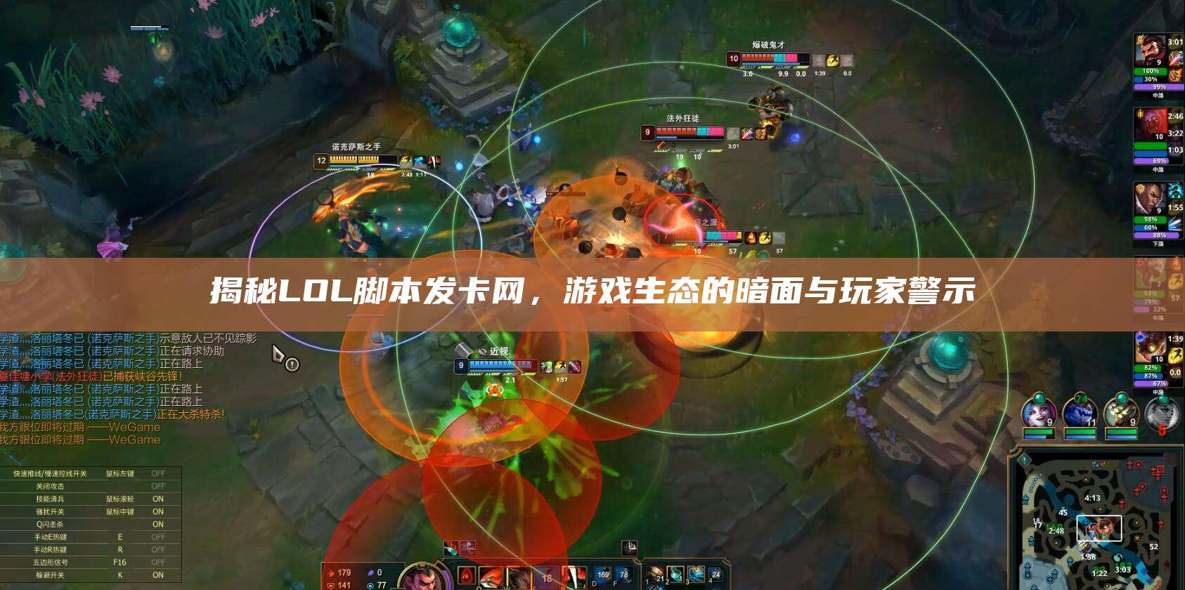 揭秘LOL脚本发卡网,游戏生态的暗面与玩家警示