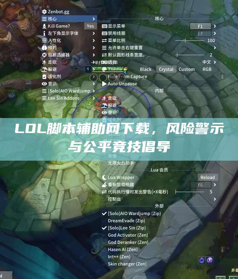 LOL脚本辅助网下载,风险警示与公平竞技倡导